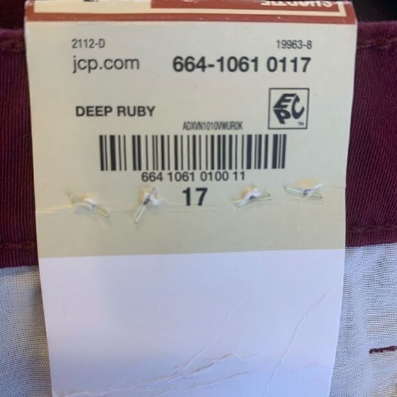 Arizona  Deep Ruby Shortie  Shorts Size 17 - Picture 8 of 9